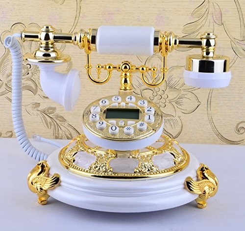 examen Fashion Creative Antique European Style Retro Rural Telephone des ménages Bureau Téléphone fixe Caller ID ( couleur : N ° 3 )