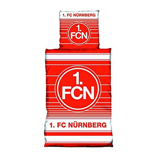 Preisvergleich Produktbild 1. FCN / 1. FC Nürnberg Bettwäsche Biber 'Streifenspiel'