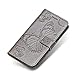Produktbild Huawei P20 Lite Hülle, The Grafu® PU Leder Handyhülle mit Stoßfest TPU, Schmetterling Muster [Standfunktion] [Kartenfach] Schutzhülle für Huawei P20 Lite, Grau