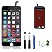 Produktbild USHINING LCD Display Touchscreen Ersatz Bildschirm + Front Komplettes Glas für Iphone 6 4.7" (Schwarz)