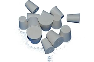 Egurs Gummistopfen Konische Rohrstopfen Naturkautschuk 10x Labor Voll Gummi Stecker Stopper