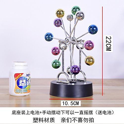 Decoresd Simple Pendulum Ball Billiards Machine Newton Creative Physical Principle Wiggler Instrument Desk Indoor Family Living Room Cabinet Decor Decoration Home Furnishing Perpetual Instrument Chaotic Pendulum Orbital Model] [Planet,Perpetual Instrument Chaotic Pendulum [Model] Colorful Ferris Wheel
