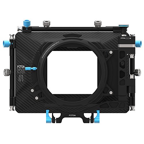 Fotga Upgraded DP500III DP500 Mark III Professional DSLR Swing-away Matte Box Kit with Sunshades for 15mm 19mm Rods Rig System Fit for All DSLR Video Cameras as Blackmagic BMCC BMPCC Canon 5D MarkII MarkIII 5DIV Sony A7R A7RII A7 A7II A7S A7SII Panasoic GH3 GH4 Nikon D500 BMPC URSA URSA mini