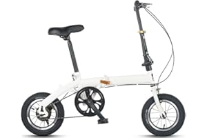 ZLYJ Bicicletta Pieghevole per Adulti 14 Pollici, Bicicletta Pieghevole Città velocità Variabile, Bicicletta Pieghevole Portatile Leggera per Studenti E Pendolari Urbani B,14inch