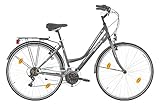 Rahmenhöhe ca. 45 cm Frank Bikes 28 Zoll Damen Fahrrad City Bike Rad CITYFAHRRAD DAMENFAHRRAD CITYRAD DAMENRAD Shimano 6 Gang Avenue Lady GRAU