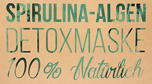 Deluxe Spirulina Algen Detox Maske (250g), 100% natürliche Heilerde gegen fettige Haut & Hautunreinheiten, reine Gesichtsmaske zur Porenverfeinerung - 8