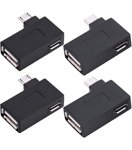 Micro-USB Auf USB-A Adapter – 90 Grad Abgewinkelt, OTG-fähig