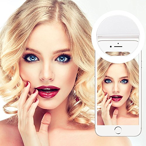 36Â LED Selfie luce Ring, Yica foto luce Selfie Enhancing notte fotocamera frontale luce per smartphone e tablet con 3Â Livelli di LuminositÃ 