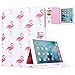 Produktbild Yokata Apple iPad 2 / iPad 3 / iPad 4 Hülle Case Schutzhülle Tasche mit Standfunktion und Auto Sleep / Wake Up Funktion Slim Ultra Dünn Hochwertiges PU Leder Etui Ledertasche für Apple iPad 2 / 3 / 4 (9,7 Zoll) Tablet Etui - Roter Flamingo