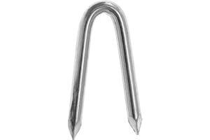 Stålhäftklamrar, galvaniserade, häftklamrar, galvaniserade spikar, stålspikar (100 stycken - 2,5 x 25 mm)