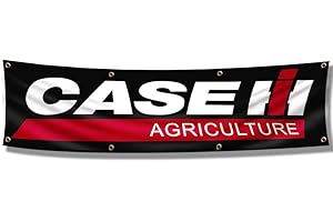 KasFlag International Flag Banner Case IH Tractors Wall Decor Flag 2x8ft Vibrat Color/HD printing/ 150D Polyster Banner Garage Decor