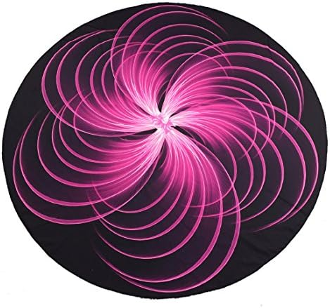 Moonuy 3D Print Pattern Yoga Mat,Beach Pool Home Table Cloth (Hot pink)
