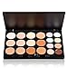 LEORX Face Contour Kit Highlighter Makeup Kit 20 Colour Cream Concealer Palette with Brush