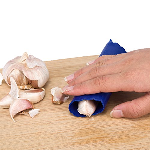ORBLUE Knoblauchpresse aus Edelstahl im Set mit Knoblauchschäler - 3