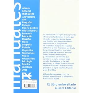 Introducción a la lógica formal (El Libro Universitario - Manuales)