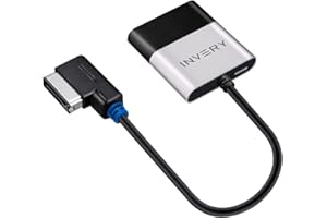 INVERY Airdual Bluetooth 5.0 Adapter Kompatybilny z Audi MMI 3G AMI, Symphony, Koncert, VW MDI, Interfejs Mediów Mercedes