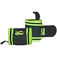 TYNOR Wrist Wrap With Thumb Loop, Black & Green, Universal, Pack of 2