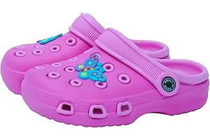 EDOTON Kinder Clogs und Pantoletten Weiche und Bequeme Gartensandalen Für Kinder Leicht rutschfest mit Niedlichen Muster Baby Hausschuhe （Unisex）