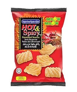 MIAOW MIAOW Hot & Spicy Flavoured Snacks, 60g