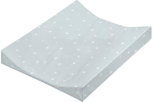 Julius Zöllner - Cambiador con 2 cuñas, 50 x 65 cm, cumple con el Standard 100 de Oeko-Tex, estrellas, color menta