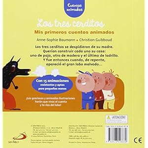 Los tres cerditos: Cuentos animados. Con animaciones resistentes y aptas para pequeñas manos (Aprender, jugar y descubrir)