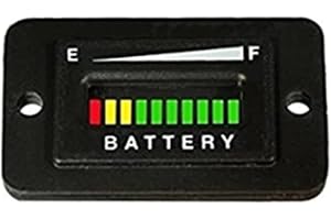 Akfldms Batteriindikator 48 Volt LED Batterimätare för Club Car Golfvagn Golfbildelar och Tillbehör