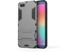 CHcase Huawei Honor View 10 Funda, 2in1 Armadura Combinación Heavy Duty Escudo Cáscara Dura PC + Suave TPU Silicona Case Cover con Soporte para Huawei Honor View 10 -Gray
