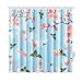 Produktbild JOCHUAN Home Decor Bad Vorhang Delaware Pfirsichblüte Ilex Pur Purea Polyester Stoff Wasserdicht Duschvorhang Für Badezimmer, 72 X 72 Zoll Duschvorhänge Haken Enthalten