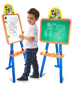 Itoys Disney Mickey 5 in 1 Multicolor Writing Board for Kids with Activity Sheets