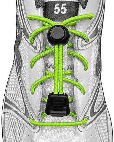 55 Sport Elasticated Lock Shoe Laces Version 2 (Green)