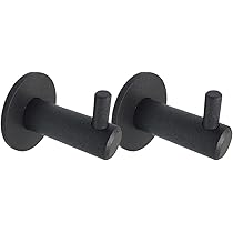 Ganci Appendiabiti Bagno Kon-fort | Acciaio Inox AISI 304 | Spazzolato Opaco | Set Da 2 Con Viti | Per Accappatoi, Asciugamani, Cucina - Foto 7