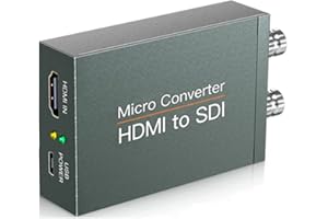 ZHIYUEN HDMI to SDI Converter Adapter HDMI 2 Ports SDI Adapter 2 SDI/HD-SDI/3G-SDI Adapter Support 1080P for Camera Home Theater