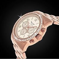 Elegante Pure Time® Damen-Uhr Strass Ana...