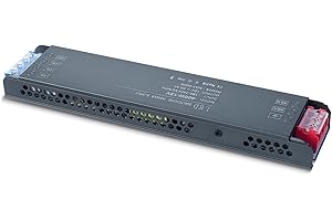 SUCIKORIO 240V to 12V Transformer, 400W LED Driver Ultra Slim AC to DC 33.3A Quiet Low Volt Power Supply Constant Voltage Adapter for Strip Lights, Garden Light, Wall Lamp