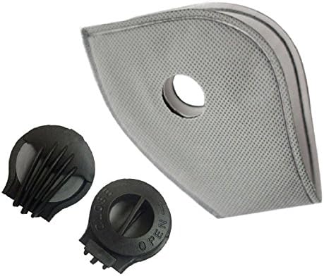 NEWTALL Workout Training Fitness Mask MMA High Altitude Simulation Dustproof Mask Activated Carbon Filtration Exhaust Gas Anti Pollen Allergy PM2.5 Face Mask for Running Cycling Outdoor Sports (Filter core cotton (2pcs))