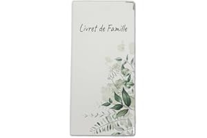 Nemau - Étui Livret de Famille - Protège-Livret Officiel en Gomme Expansée - Design Feuillage Printanier - Fabriqué en France - Souple, Imperméable, Élégant - Modèle Feuilles Printanières