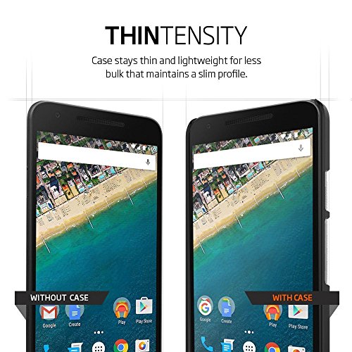 Spigen Thin Fit SGP11756 - Funda policarbonata para Nexus 5X  ajuste exacto  color negro