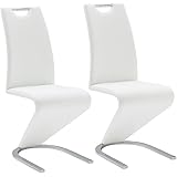 Robas Lund AMA10WX Set di 2 sedie cantilever Amado, 62 x 45 x 102 cm, Bianco