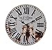 Produktbild Wanduhr Retro Decor Old Town Metall antik 40 cm