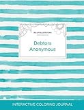 Image de Adult Coloring Journal: Debtors Anonymous (Sea Life Illustrations, Turquoise Stripes)