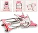 MCC Pink Multifunctional Foldable Baby High Chair Highchair with Free Bib