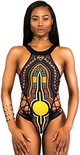 YiJeee One Piece Backless Swimsuits For Women Front Crisscross Strappy Monokini Bikini Black M