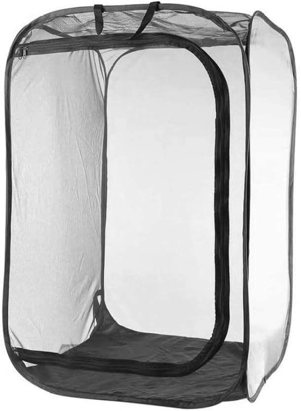 Stick Insect Enclosure Collapsible Butterfly Cage Transparent Insect Cage Net Portable Caterp illar Butterfly Habitat for Butterflies Insects Raising