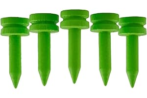 TH GOLF Lot de 100 tees de golf en bambou | Plusieurs couleurs et tailles | Tees de golf Castle | Tees de golf standard | Tees de golf en bambou respectueux de l'environnement et durable