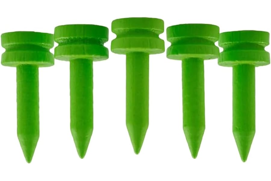 100 PCS Bamboo Golf Tees | Multiple Colours & Sizes | Castle Golf Tees | Standard Golf Tees | Eco Friendly & Sustainable Bamboo Golf Tees