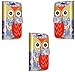 Price comparison product image Nokia 630 and 635 Pu Luxury PU Leather Wallet Cover Flip book Phone Mobile case for Nokia Lumia 630 and Nokia 635 book Cover (Owl Dear Book Case)