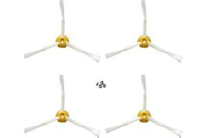 MIRTUX Kit di 4 spazzole Laterali compatibili con Roomba Serie 500, 600 e 700 (Tutti i Modelli) - Parti di Ricambio Roomba ad Alta efficienza - Parti di Ricambio per spazzole Roomba