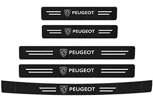 evimo 5 Pièces Voiture Plaques Seuil Porte, pour Peugeot Expert 3 Anti-DéRapant Autocollant RéSistant Aux Rayures Protection Seuil Porte de Voiture