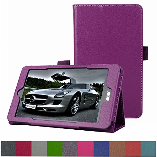 Acer ICONIA ONE 7 B1-750 hülle,Mama Mouth Folding Ständer Hülle Case mit Standfunktion für Acer ICONIA ONE 7 B1-750 Tablet-PC,Violett