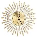 Produktbild Metall Wanduhr 3D Diamanten Blume Nicht-Ticking Stille Blendung Uhr LuckyGirls (Gold)